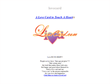 Tablet Screenshot of lovecard.com